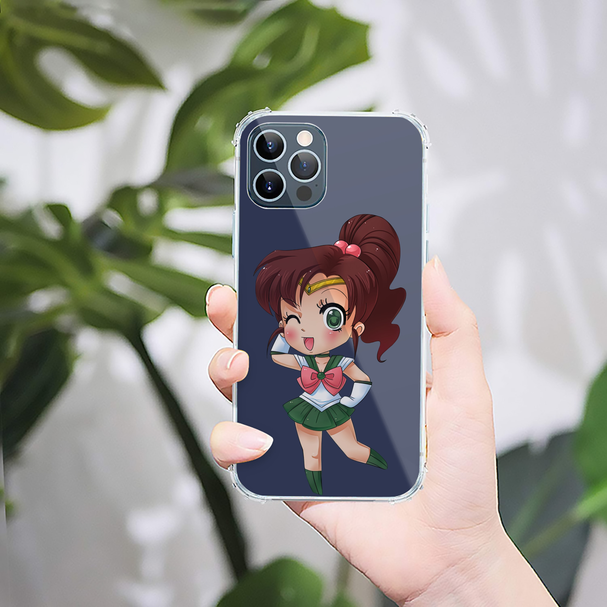 （画像用） 美少女戦士セーラームーン 木野 まこと きの まこと Sailor Moon Kino Makoto （セーラージュピター；Sailor Jupiter） 【iPhone 12シリーズ対応】透明スマホケース（クリアソフトケース）